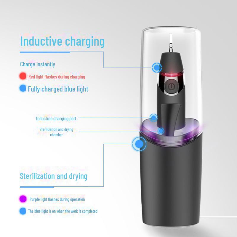 

Звуковая зубная щетка с магнитной левитацией - Взрослая для дома и путешествий, дезинфекционный подарок чёрный