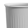 Round Garbage Container Bin Large Capacity Trash Can with Pressing Ring for Household Bathroom
