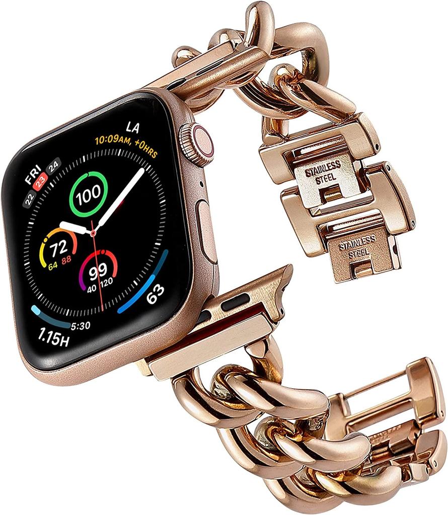 Stainless Steel Band for Apple Watch Ultra 3 2 49mm 11 10 9 8 7 42mm 41 46 45mm Strap for iWatch 6 SE 38 40 44mm Luxury Bracelet