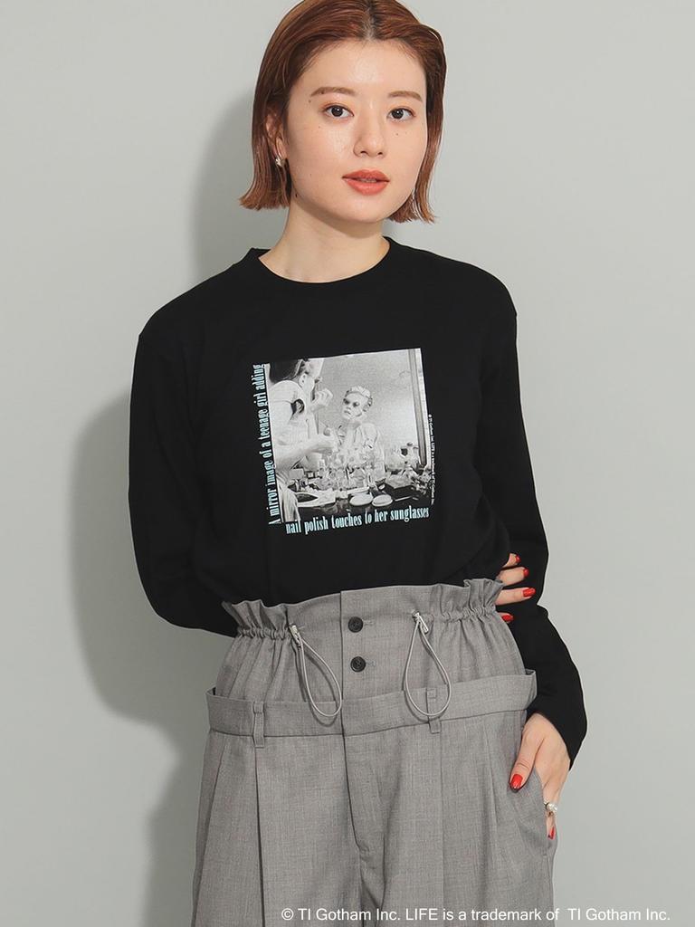 Ray Beams TEE GOOD ROCK SPEED LIFE PICTURE COLLECTION Long Sleeve One Size L/S [Special Order] T-Shirt, Women's, Black,