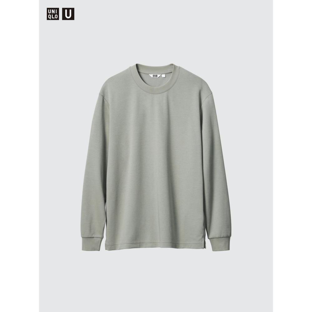 Uniqlo Airism Cotton Crewneck Tee  Long Sleeve 