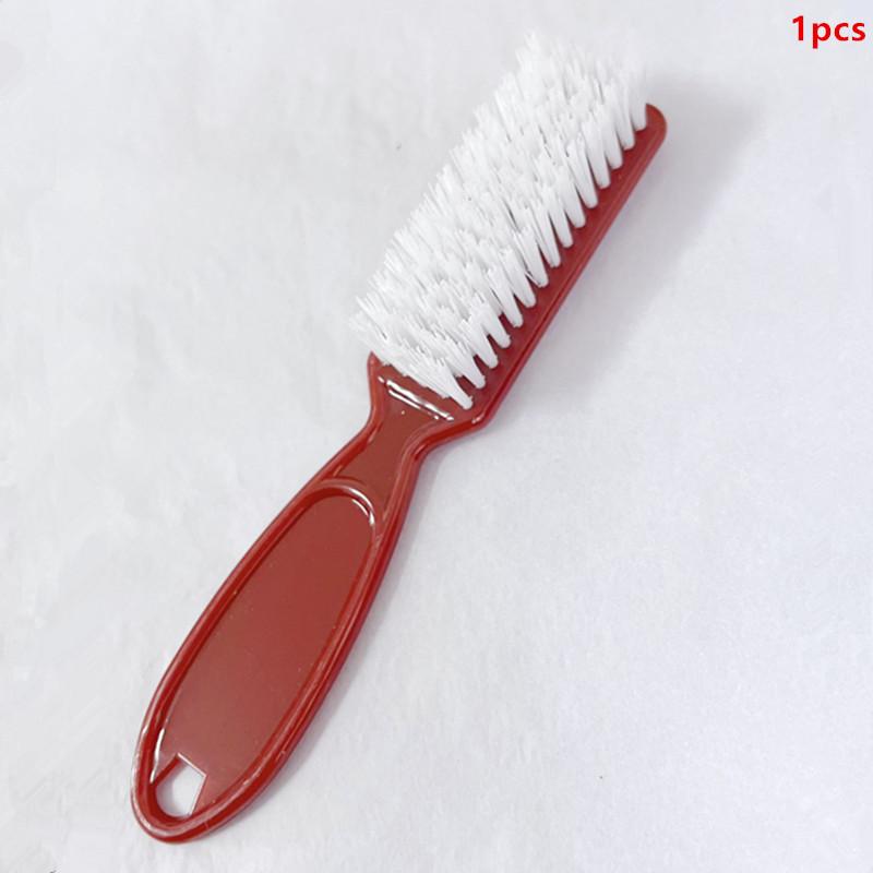 Čisticí štětce na nehty Průhledné dlouhé držadlo Měkké štětce na nehty Multifunkční pětibarevné nástroje na manikúru a pedikúru