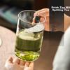 Niyehe Green Tea Cup Crescent Glass Wooden Handle High Temperature Resistant Anti-Scald Filter Large Capacity Home Office Cup