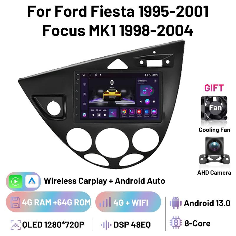 Car Radio 7inch Autoradio for Ford Fiesta 1995-2001 Focus MK1 1998-2004 Multimedia Video Car Radio Player DSP Carplay Android