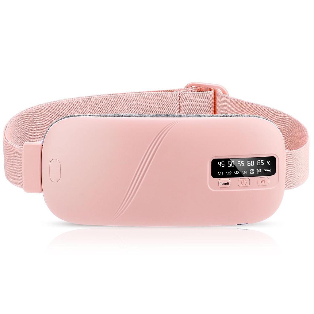 Women's Rechargeable Menstrual Warm Palace Belt with Massaging Heat and Digital Display