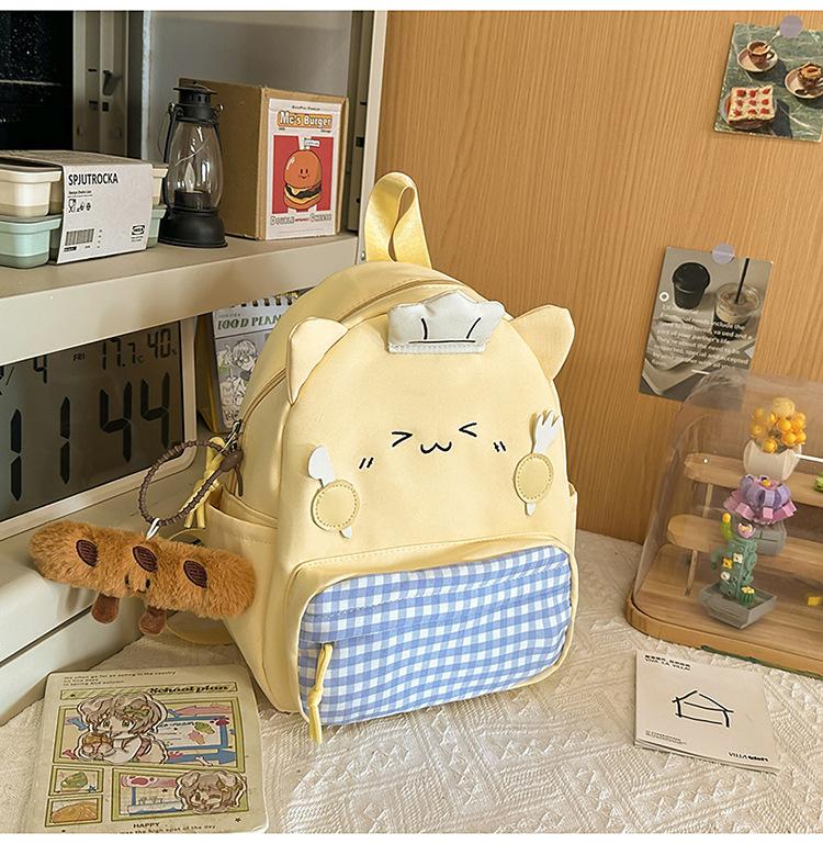 Schoolbag Korean cartoon backpack high value ugly cute female Japanese backpack cute fashion versatile casual student bag