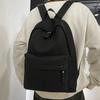 Schoolbag wholesale solid color student schoolbag large capacity college style backpack college men and women travel backpack leisure backpack