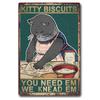 Funny Cat Retro Poster, Aluminum Metal Wall Decor 20x30cm