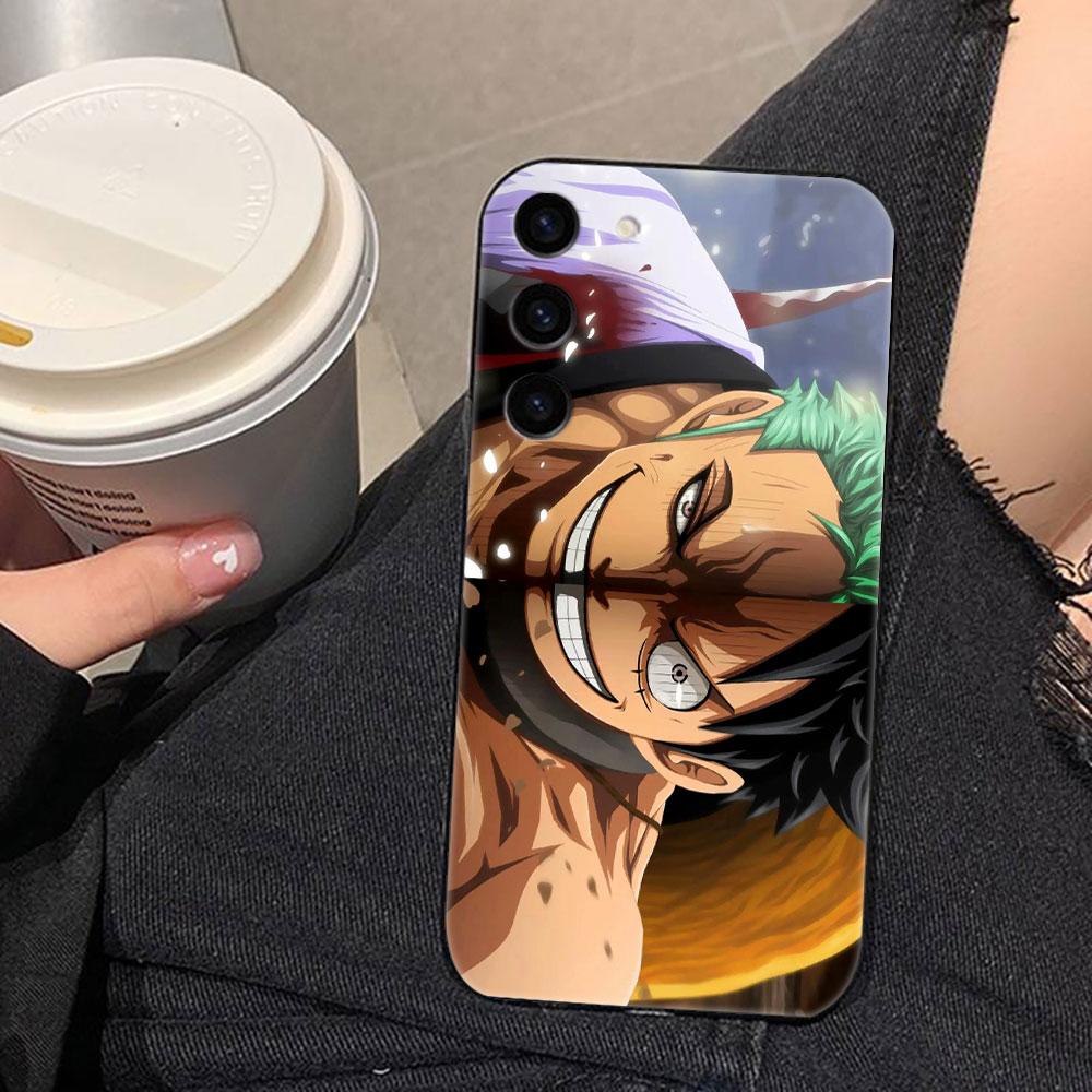 One Piece Luffy Zoro Phone Case For Samsung Galaxy S26 S25 EDGE S24 S23 S22 S21 S20 FE S10 Ultra PLUS LITE DIY Case Shell Cover