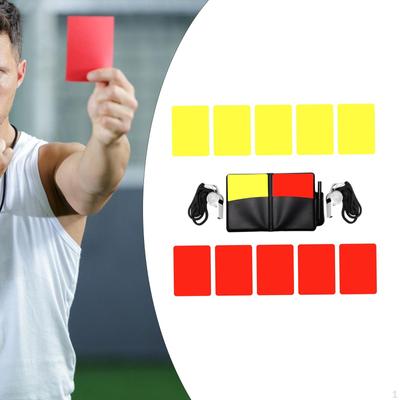 Futbol Hakem Kartları Ekipman Aksesuarları Malzemeler Aletler Kırmızı ve Sarı için