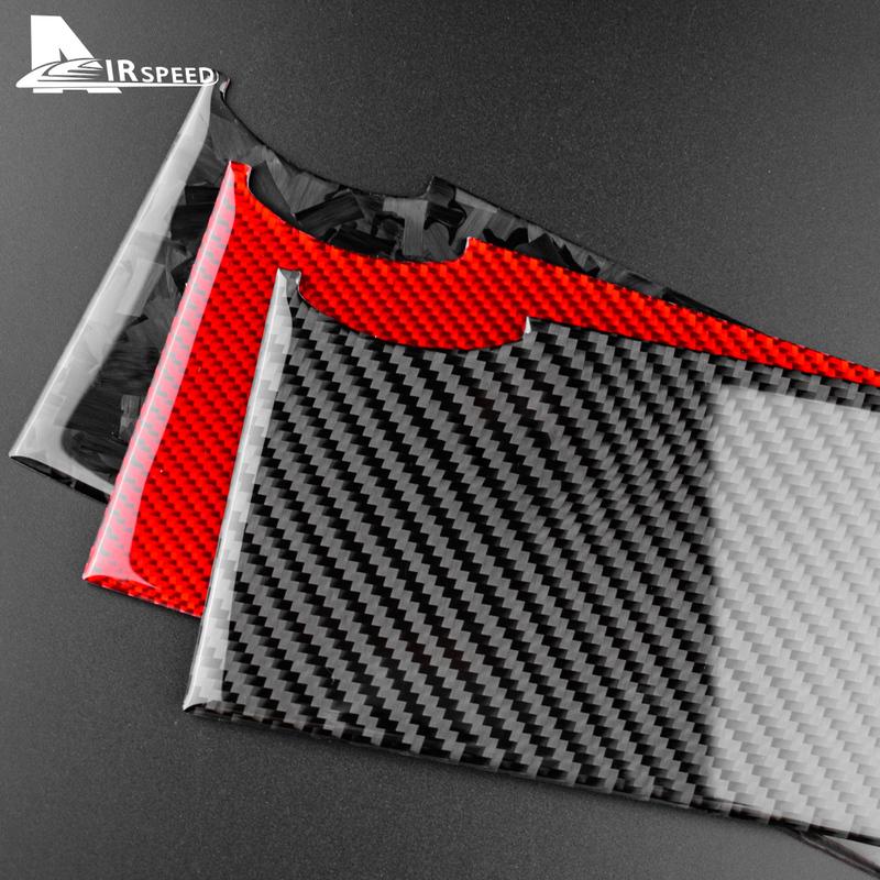 Real Carbon Fiber Car Water Cup Holder Cover Panel Sticker for Mazda 3 2010 2011 2012 2013 Trim Interior Car Styling Accessories