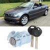 Door Lock Cylinder Assembly with 2Keys Fit for E46 3 Series Left Hand Drive