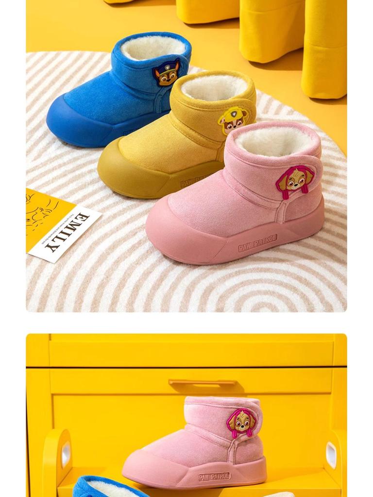 Paw Patrol Kids' Non-Slip Winter Snow Boots - Warm Cotton for Girls
