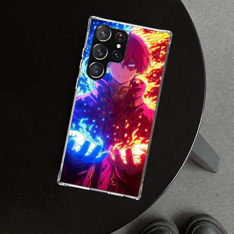 Todoroki Shoto MHA My Hero Phone Case Cover for Samsung Galaxy S26 S25 Edge S24 S23 Ultra S22 Plus S21 FE S20 + Art Customized F