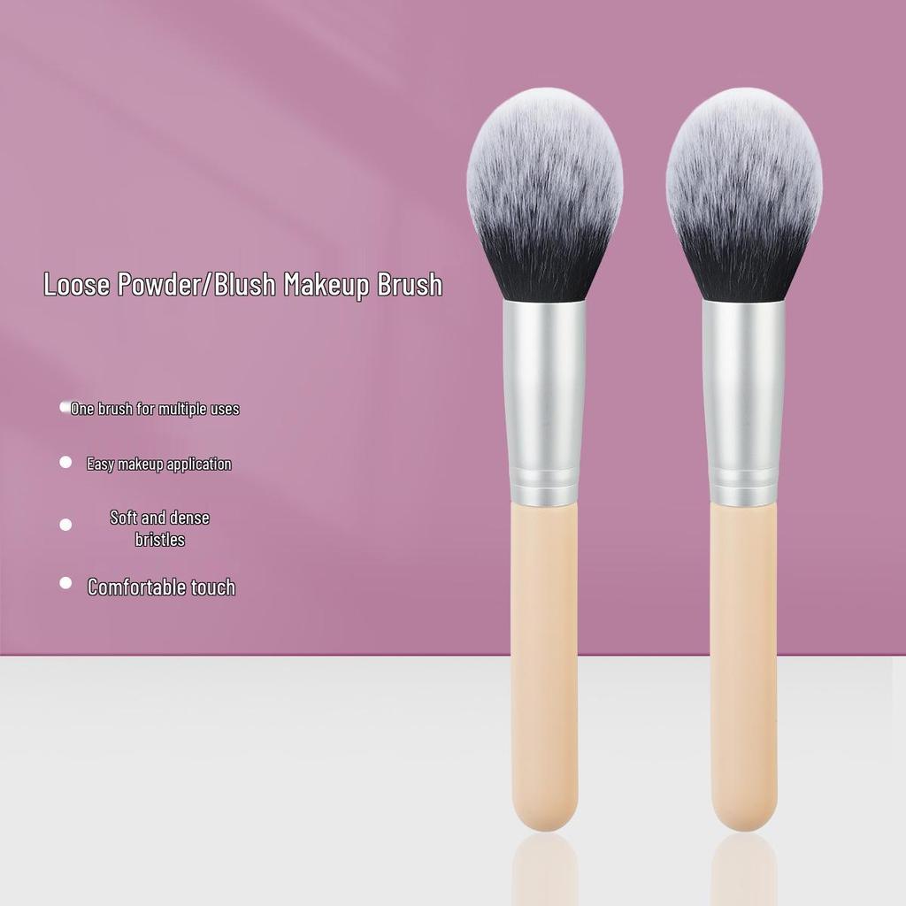 Single Flame Multi-functional Makeup Brush: Soft Bristle Blush, Powder, and Highlighter Brush