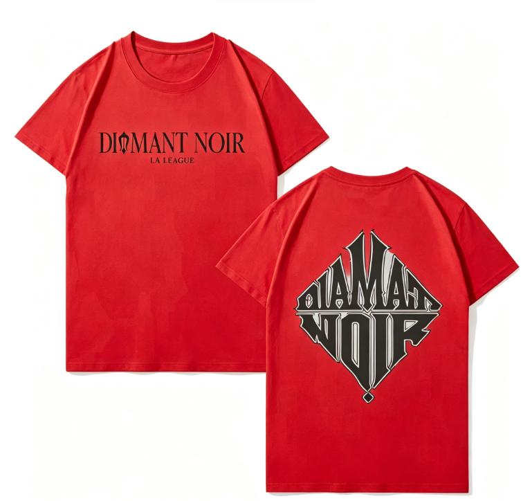 2026 Gothic Diamond Letter Graphic Tshirt Men Dark Streetwear Short Sleeve Tee