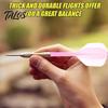 Clear Dart Tail 6Pcs Professional Precise Flying Indoor Outdoor 2Ba 4Ba Long-lasting Transparent Plastic Integrated Shaft Flight Replacement