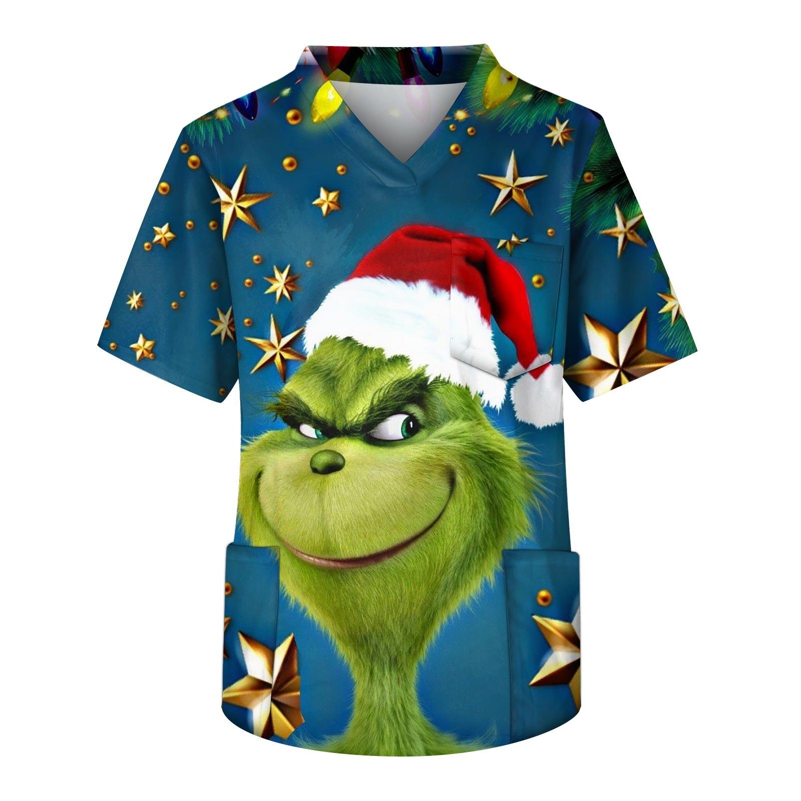 

Men s Short Sleeve V Neck Print Chest Pocket Carer Top XL темно-синий