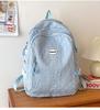 Schoolbag Spring and Summer New Middle School Student School Bag Female Korean Edition Campus Style Rhombus Fashion High School Student Large Capacity