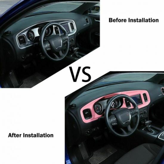 8.4 Inch Screen Dashboard Panel Cover Trim For Dodge Charger 2015+ Accessories