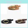 Retro Narrow Pu Leather Belt For Women Slim Waist Accessory With Alloy Buckle For Chic Outfits