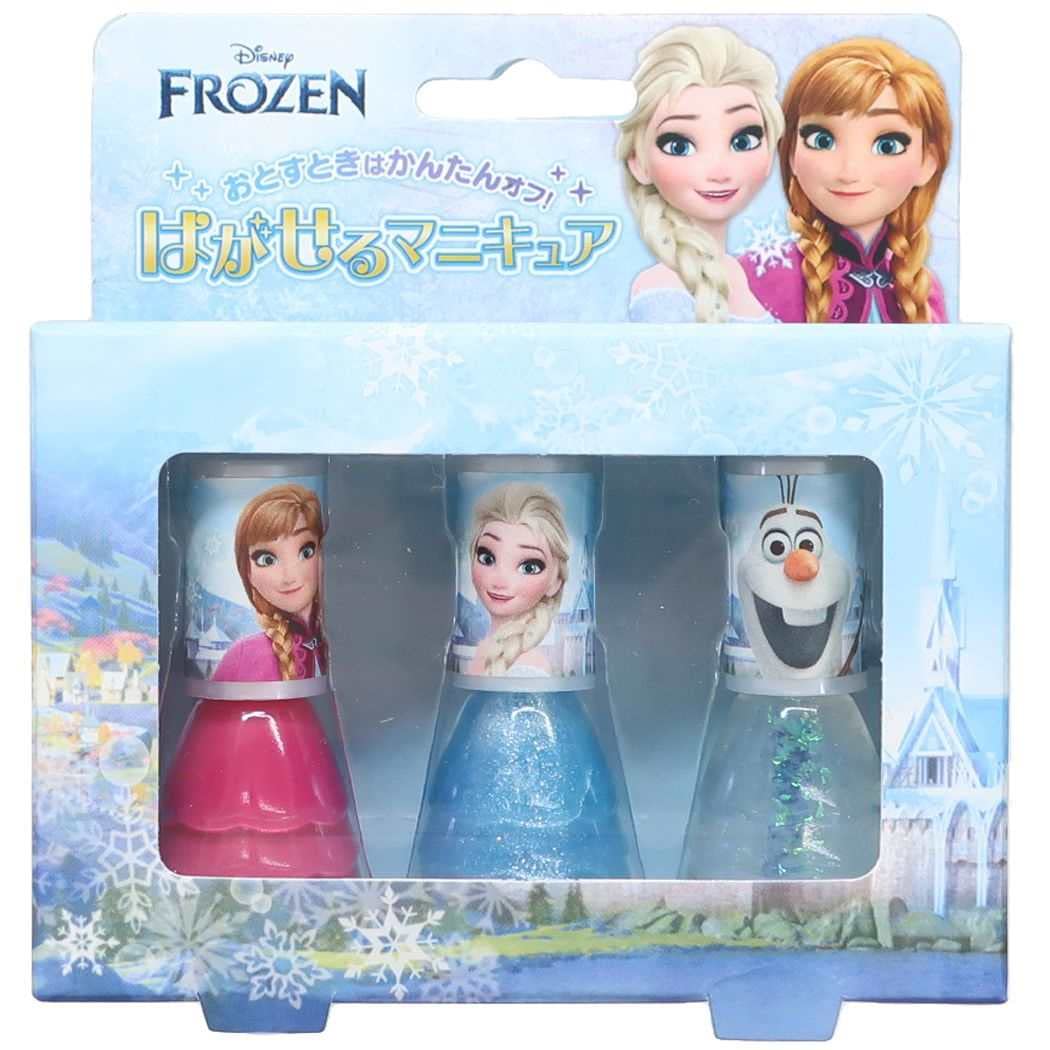 

Shobido Frozen Peel-Off Nail Art Set of 3 Disney Princess Peel-Off Nail Polishes