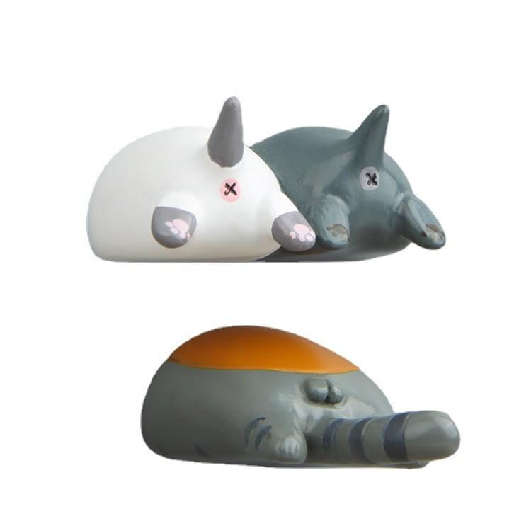 Cartoon Cute Cat Butt Shape Resin Magnetic Refrigerator Decoration Gifts For
