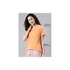 Enamor Women' Solid Relaxed Fit TShirt (E305_Tangerine )