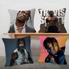 Singer Travis Scott Soft Comfortable Pillow Case Cartoon For Sofa Living Cat Room Home Office Retro Decor Protective Cover
