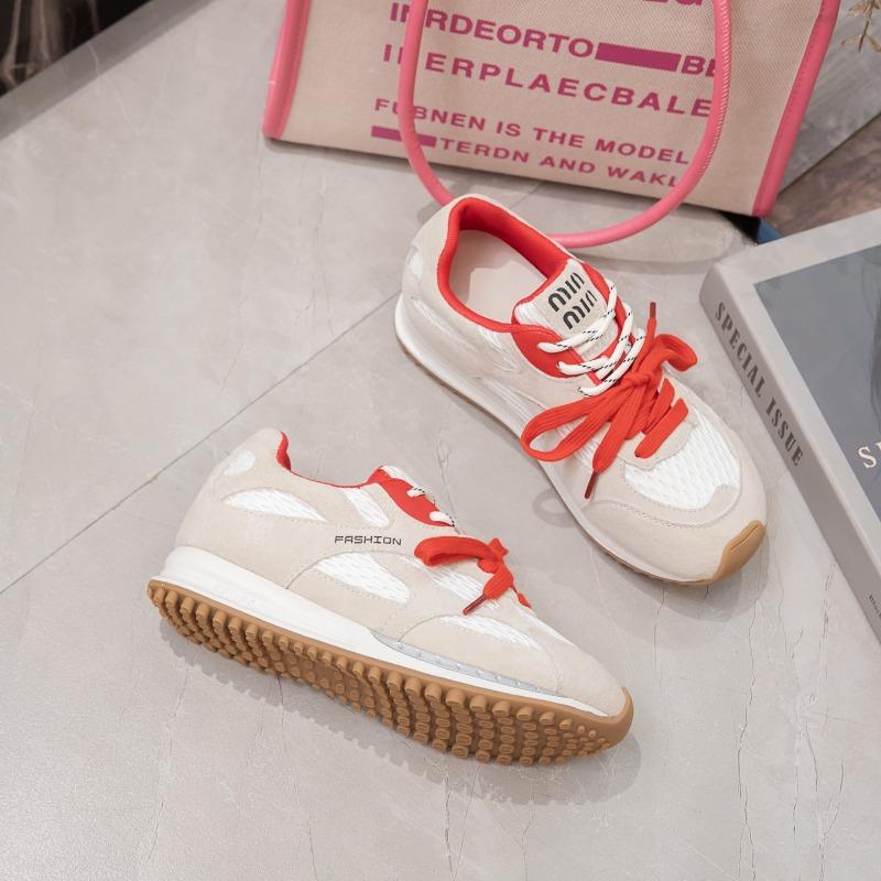 

Leather mesh breathable women s summer new lightweight single mesh casual versatile sports 40 бежевий