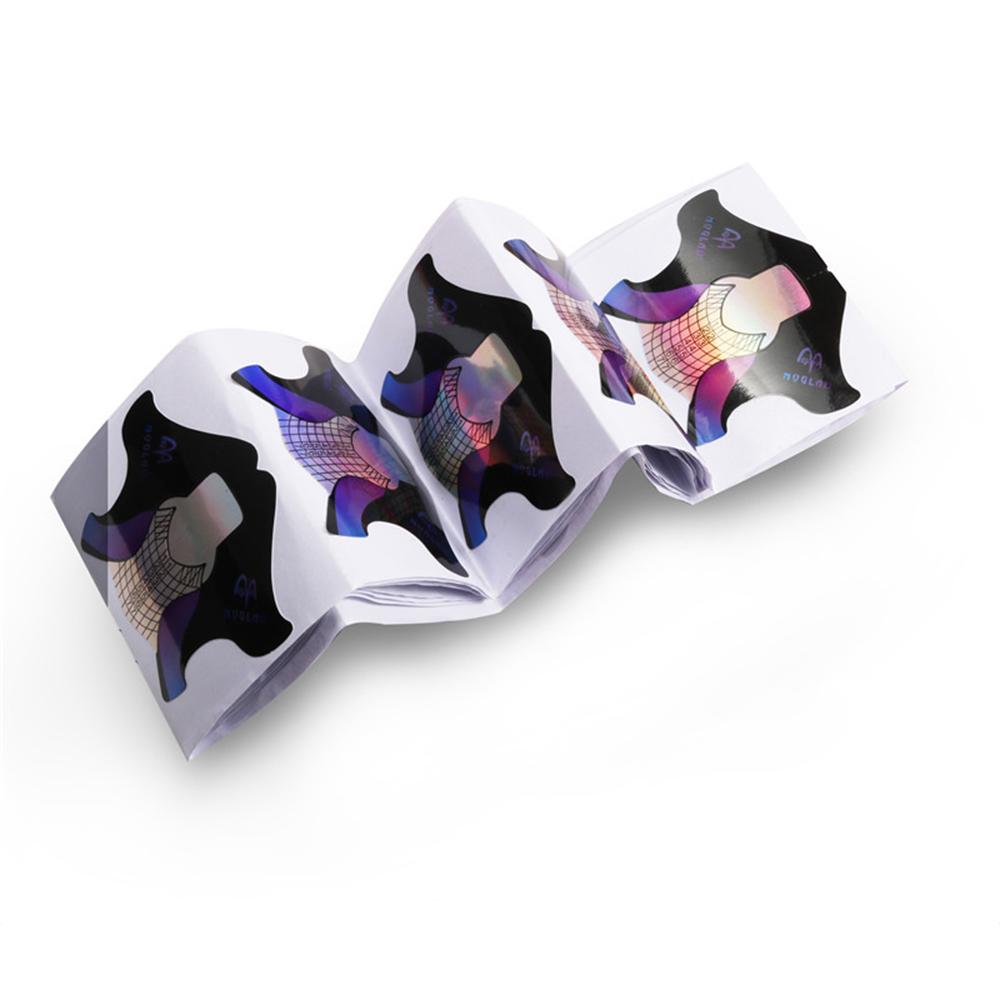 100pcs / 300pcs Nails Form Thick Nail Art Tips Guide Sticker Adhesive Nail Form Extension Nail Tool
