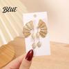 Comfortable Stylish Earrings Women Chunky Dangle Ginkgo Leaf Fan Shape