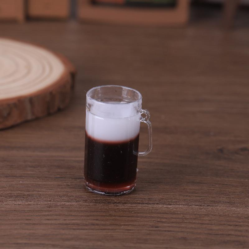 Miniature Beer Mug Keychain Pendant with Hanging Hole - Handmade