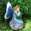 Solar luminous flower fairy shaped ornaments outdoor courtyard garden balcony landscape atmosphere lights automatically illuminate at night