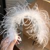 Elegant Feather Headband Soft and Comfortable Headwear Adjustable Hair Accessory for Women and Girls