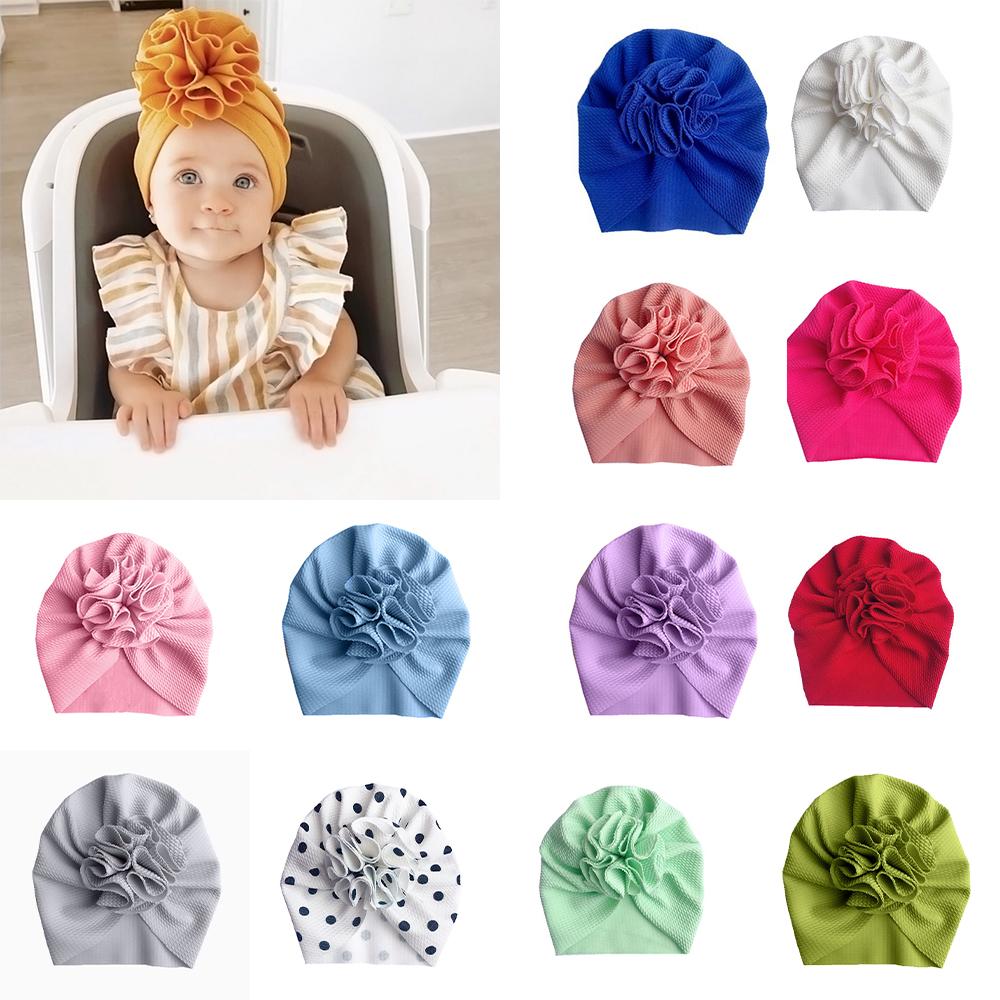 Buy Lovely Flower Baby Hat Soft Baby Girl Hat Turban Infant Toddler