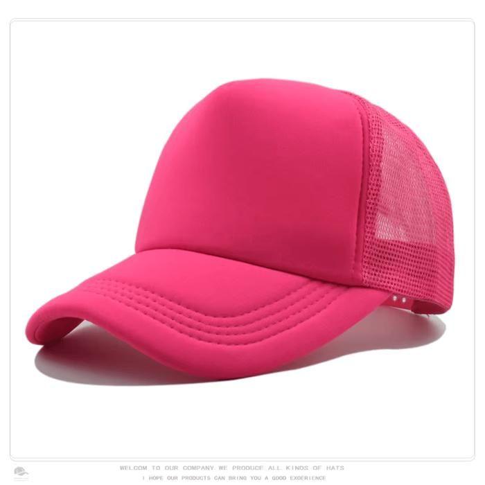 Casquette pour homme et femme style baseball - rose fluo