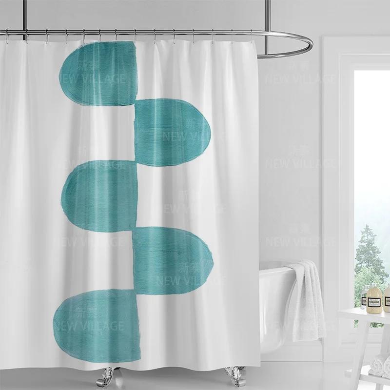 Perdea de duș graffiti geometric abstractă vânt minimal nordic țesătură impermeabilă perdea de baie perdea de duș 180x200
