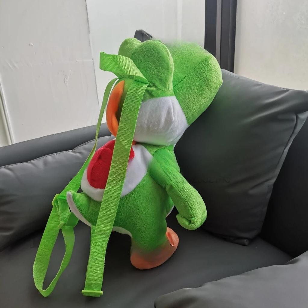 Game Super Mario Brothers Character Yoshi Green Dinosaur Plush Backpack Cosplay Decoration Children's Christmas Toy Gift