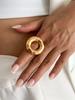 Ingemark 27 Styles Unique Exaggerated Big Flower Starfish Moon Rings Women Punk Geometric Adjustable Finger Ring Grunge Jewelry