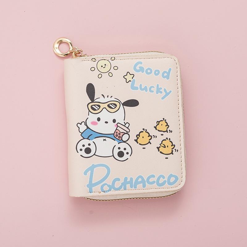 New Cute Pacha Dog Change Bag, Small Cartoon Bag, Student Short Zipper Wallet, Card Bag.
