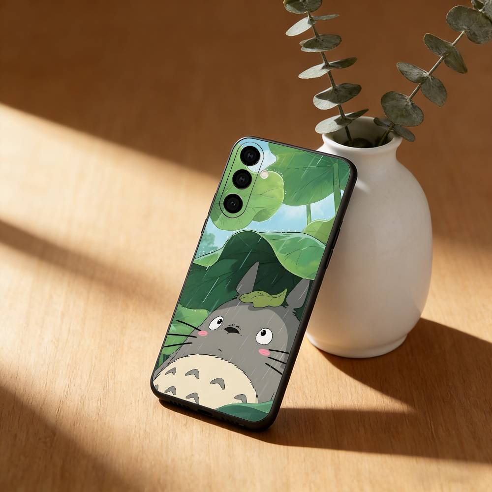 Cartoon Cute T-Totoros  Phone Case For Samsung Galaxy A91,80,73,72 ,71,53,52,32 ,31,22,21s,20,Soft Black Case Samsung a31