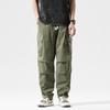 Summer Loose Wide Overalls Men's Street Straight-leg Pants Sports Outdoor Leisure Simple Solid Color