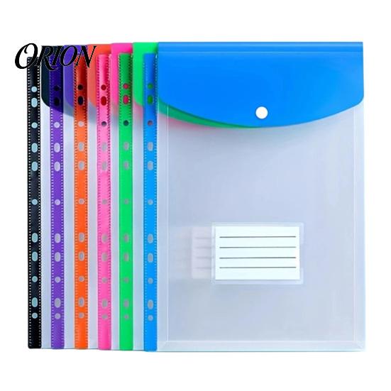 Clear Plastic Sleeves for Paper 6PCS 11 Hole Expanding File Pockets, Moisture Proof A4/B5 Document Storage Pockets Office Sleeves, Reusable