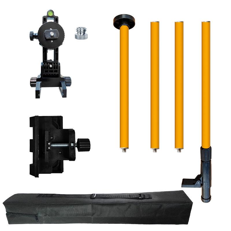 Thickened Multi-Functional Telescopic Rod with Infrared Level Support Bracket