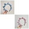 Korean version ins summer bow headband solid color sweet fabric headband wearing versatile hair accessories for women