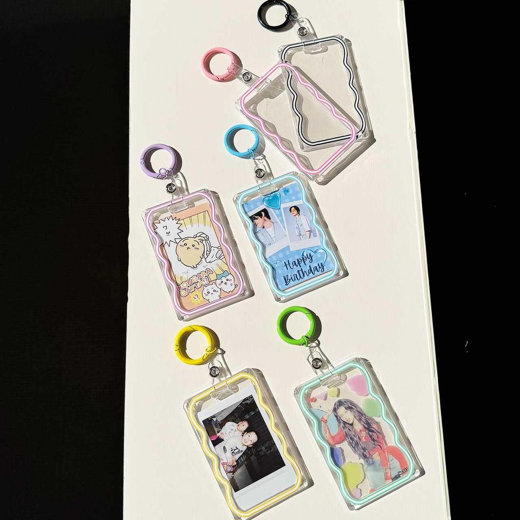 EBISU Design Foto-Schlüsselanhänger für Cheki, Unneune, Schiebetyp, Inklusive rundem Karabiner, Trading