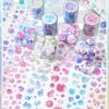 Vintage Bubble Tape Stickers Decorative Stick Labels Scrapbooking Accessories Planner Handmade Junk Journal Suppliesjavascript:
