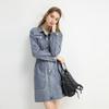 Qiushui Yiren 2025 Spring Simple Collared H-Line Dress