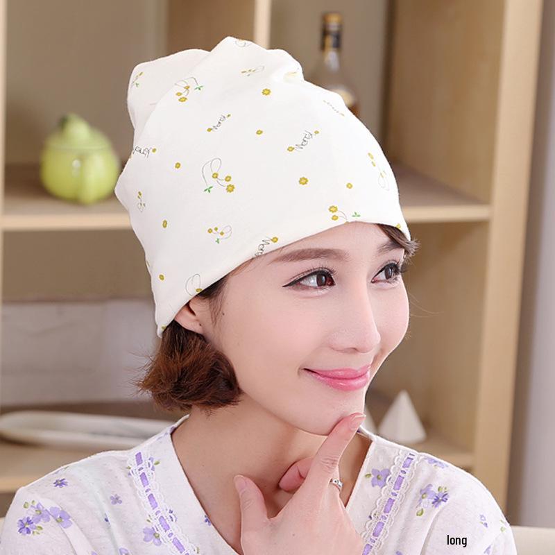 2019 Korean Style Windproof Maternity Beanie - Postpartum Hair Protection Hat